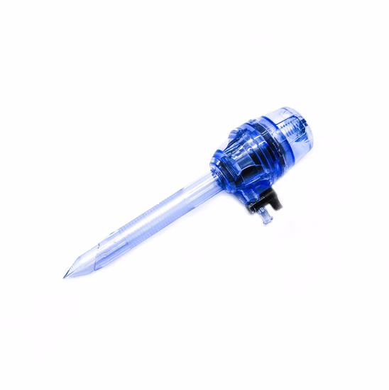 Instrumentos cirúrgicos abdominais descartáveis ​​laparoscópicos da cânula de Trocar 5mm 10mm 12mm